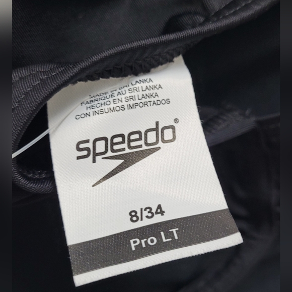 Women's Speedo Training Soild Super Proback Onepiece ProLT Black 8/34 NEW - Picture 5 of 7